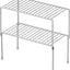 2 Pzas Estante Apilable Almacenamiento Cocina Cromado