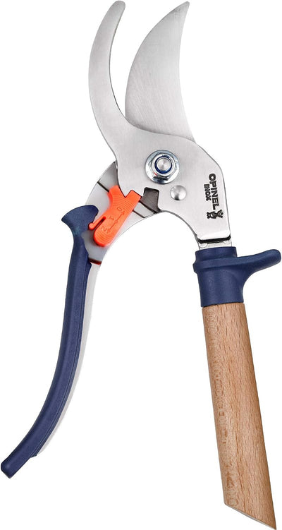 Tijeras podar mano mango haya antideslizante acero inox azul