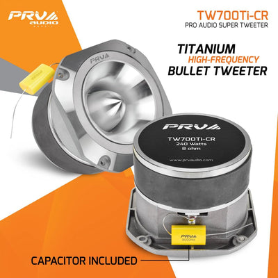 Tweeter de titanio 4" 240W 8ohm Chrome Pro Audio