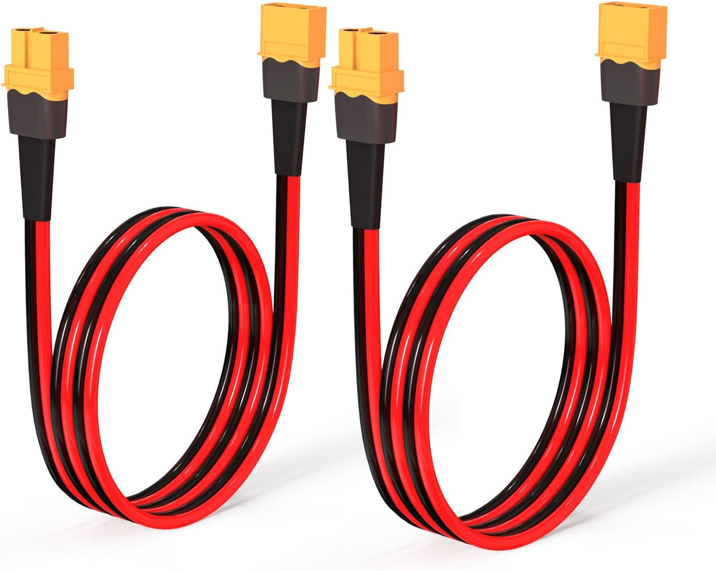 Cable XT60 10 AWG 2" conector hembra a macho para batería RC