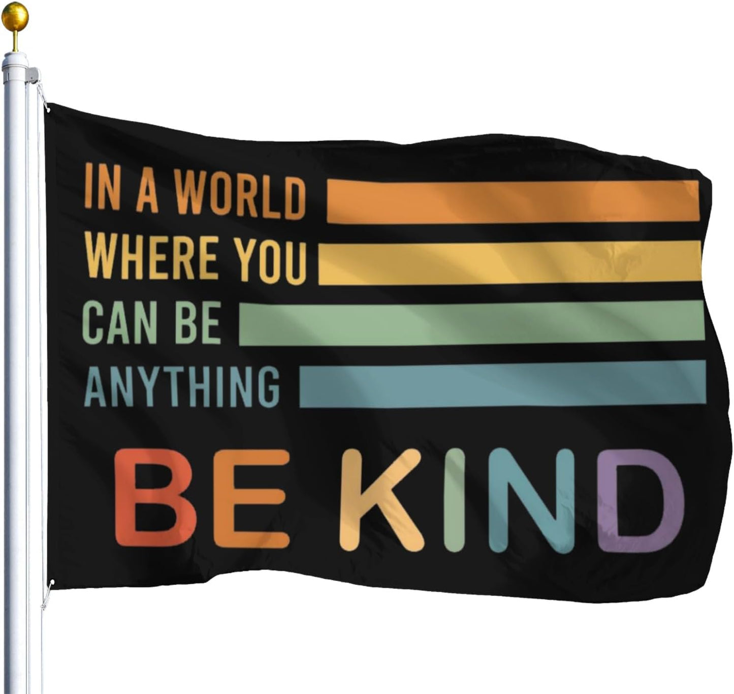 Bandera decoración pared jardín 3x5ft texto en inglés