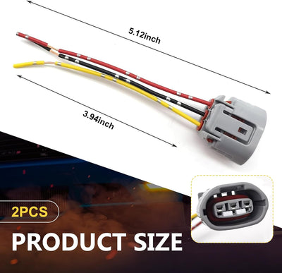 2 Conectores alternador 3 cables Infiniti G35 350Z gris