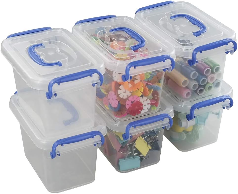 Contenedor plástico 1.5L transparente set 6