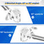 Soporte asta bandera metal aluminio 1" 2 posiciones