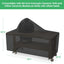 Cubierta parrilla 600D para Kamado 60pulg y cerámica 60x30x50pulg