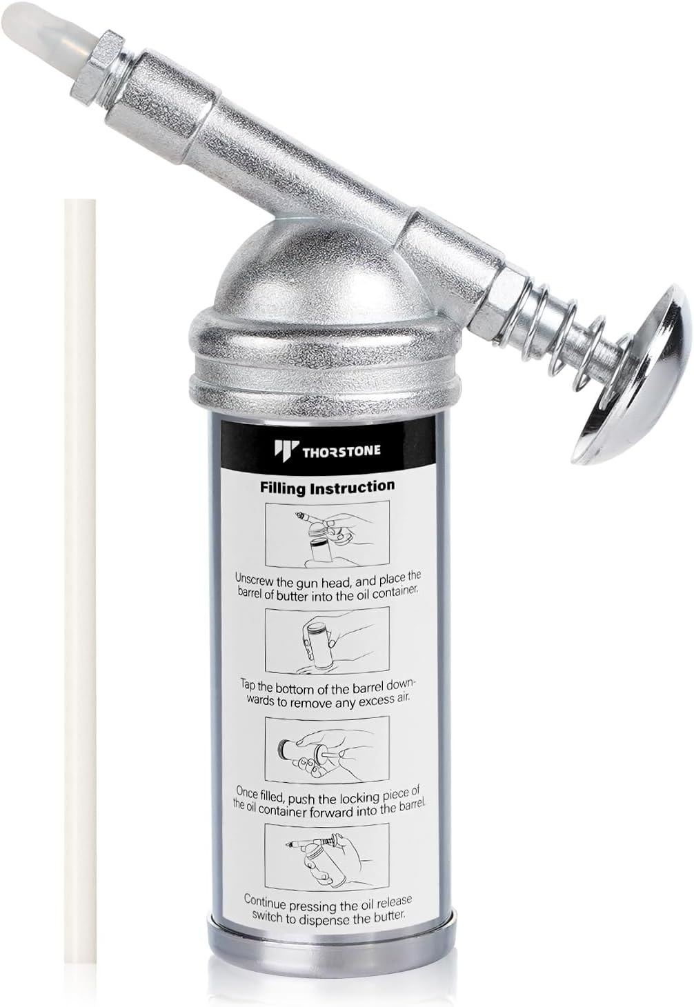 Mini engrase 3oz boquilla aguja para cortacésped y bicicleta