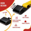 4 Correas Amarillas 2" 40' Gancho Plano 3333lb WLL