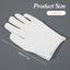 12 Pzas Guantes Algodón Blanco para Hidratación y Trabajo
