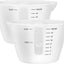 Vasos medidores silicona 16oz 2 pzas antiadherentes reutilizables