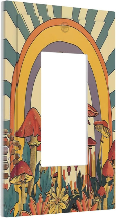 Cubierta interruptor vintage arcoíris 1 gang decorativa