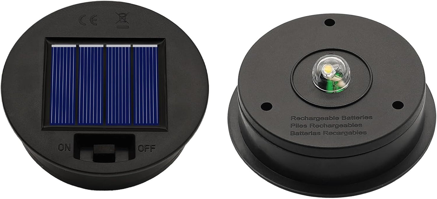 Tapa luz solar linterna jardín 3.15x2.76"