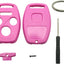 Funda llavero Honda Accord 03-12 Civic EX 06-13 Pilot 09-15 CR-V 05-06 rosa