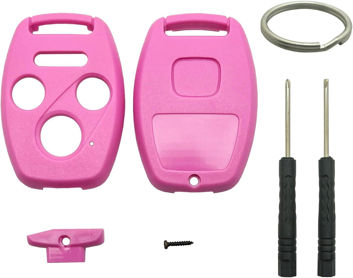 Funda llavero Honda Accord 03-12 Civic EX 06-13 Pilot 09-15 CR-V 05-06 rosa