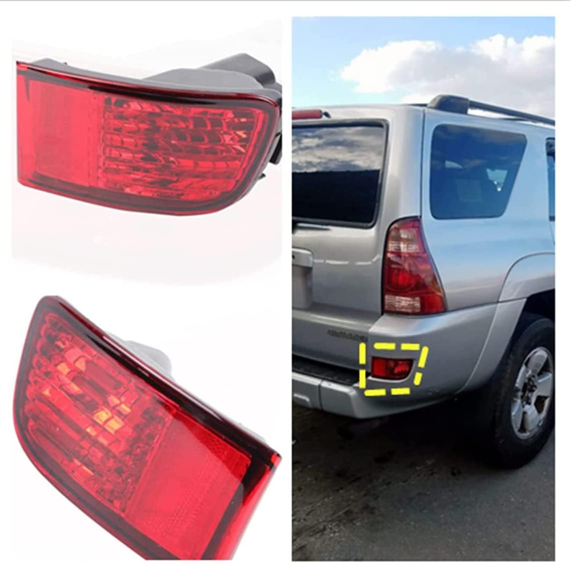 Luz reflectora parachoques trasero Toyota 4Runner izquierda