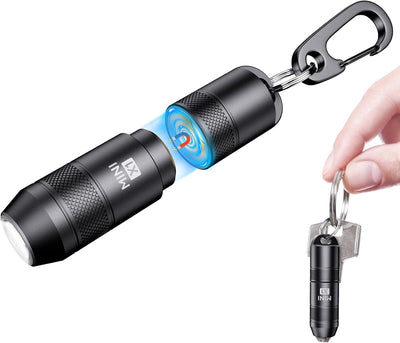 Linterna LED recargable USB-C con llavero IPX6 100lumen