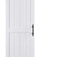 Puerta corrediza granero MDF 30x84pulg asa PVC blanco