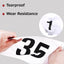 Números dorsal Tyvek resistente 4x7 6x7.5 para maratón