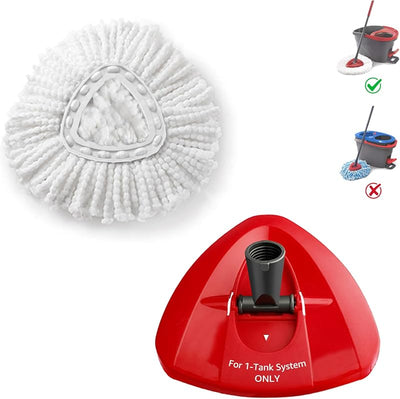 Repuesto fregona y base trapeador O-Ceda Easywrin microfibra