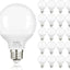 Bombillas LED G25 redondas baño E26 600lm 20 Pzas