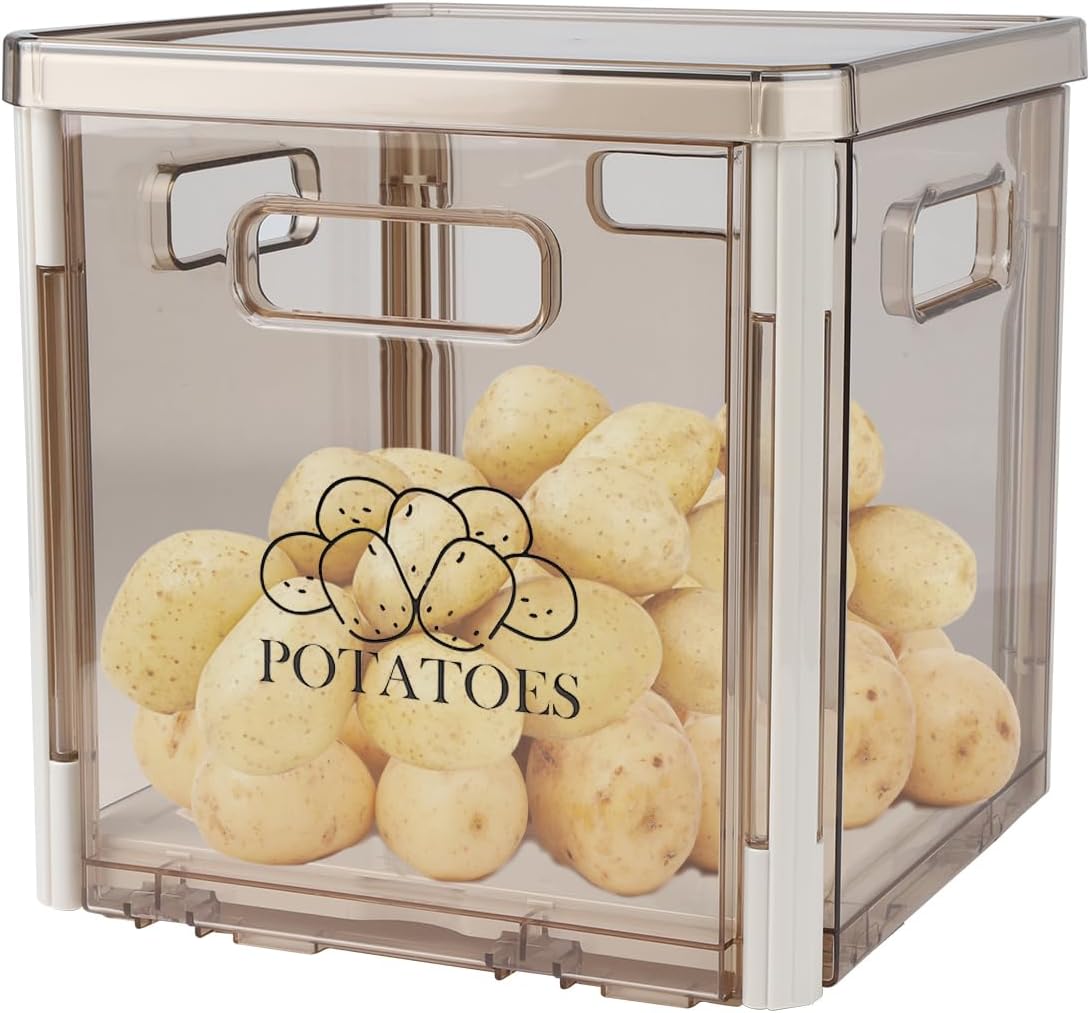 Contenedor apilable para papas y verduras sin BPA
