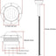 20 Luces LED Ámbar 3/4pulg 12V CC para Camión