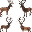 Figura alce 4 pzas decoración tarta animal bosque