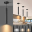 Lámpara colgante LED negra moderna 7W 14.96pulg regulable