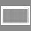 Rejilla filtro aire retorno 12x14 aluminio blanco