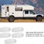 5 Pzas Enganche Puerta Equipaje Caravana ABS Blanco