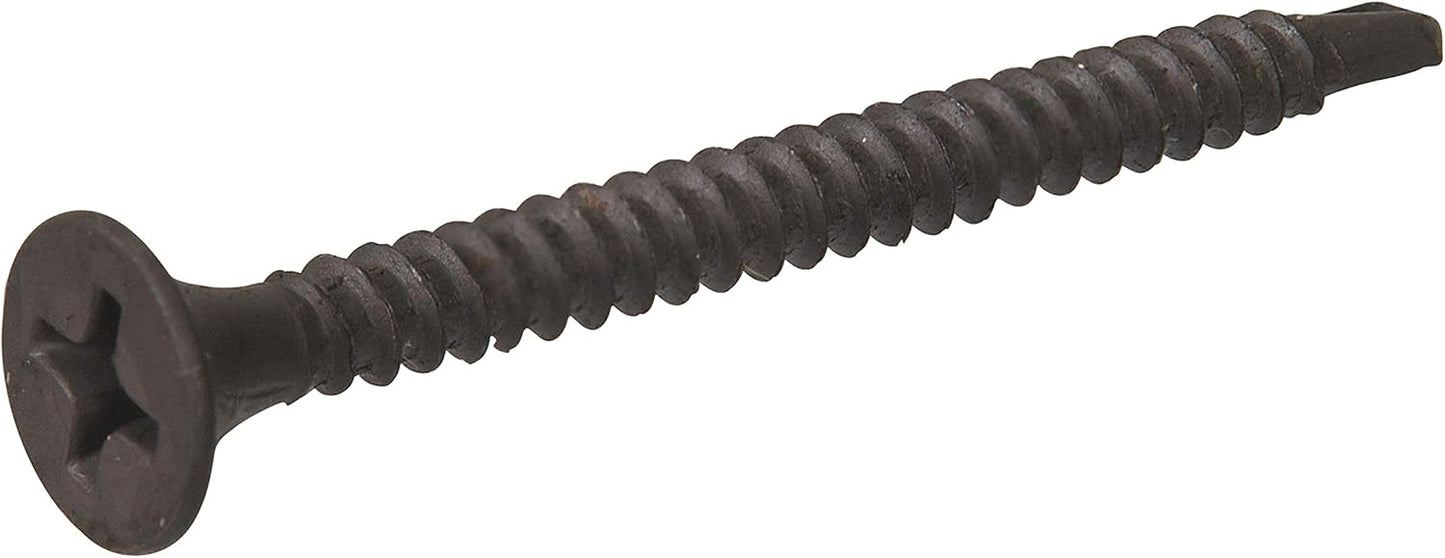 Tornillo autoperforante para yeso 8x2-3/8pulg color negro