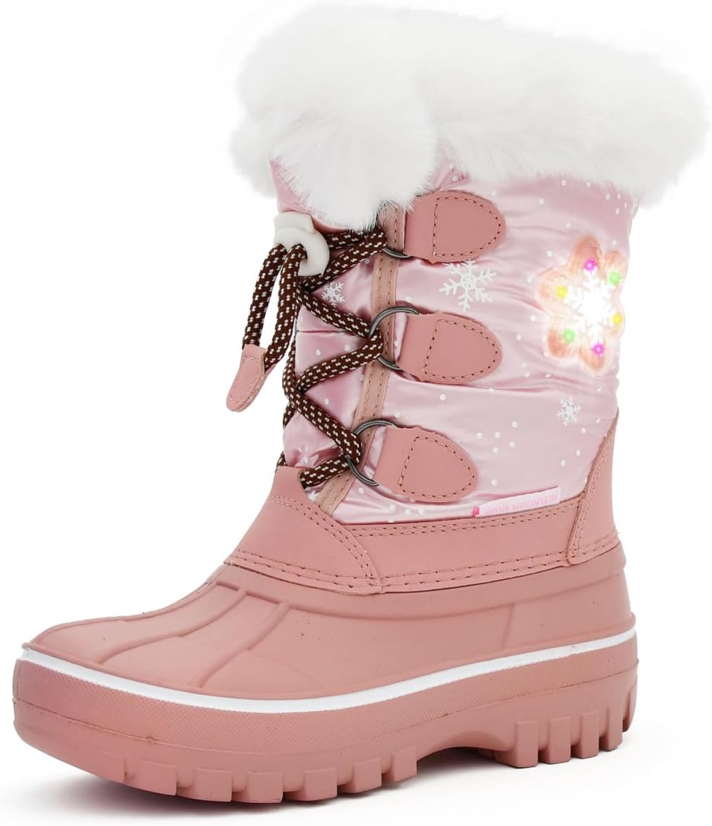 Botas iluminadas para niños invierno