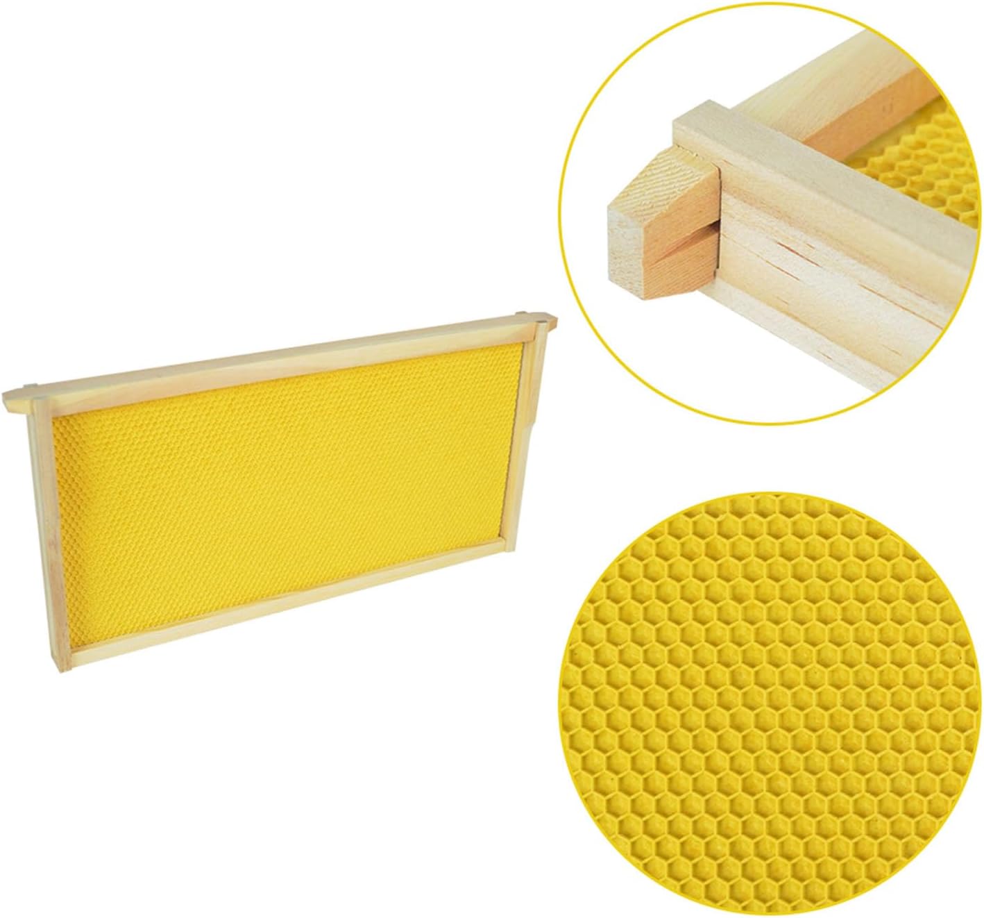 Marcos colmena profunda con base cera 10 Uds 9-1/8"