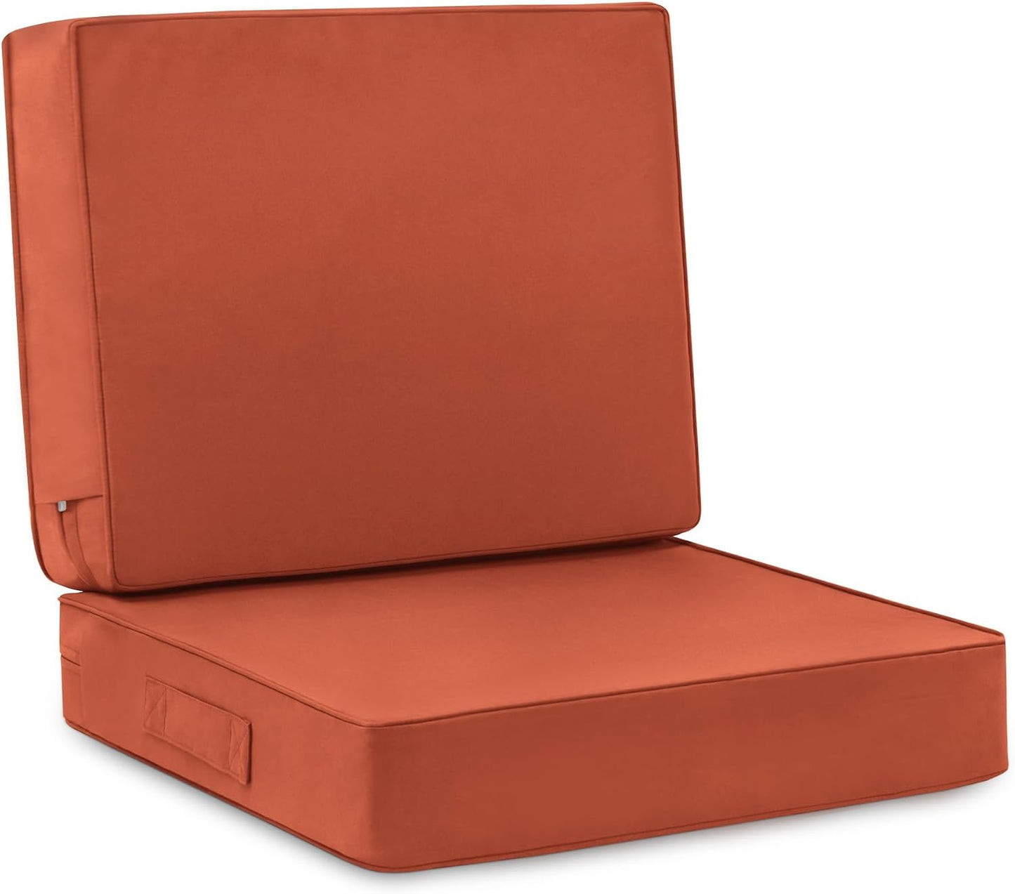 Set 2 Cojines Patio 22x22pulg Impermeables Funda Desmontable