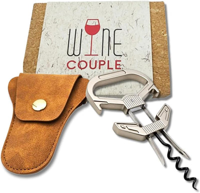 Abridor vino dos partes para corchos frágiles vintage