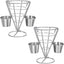 Canasta para papas fritas electroplata 3.93x3.93x5.51in