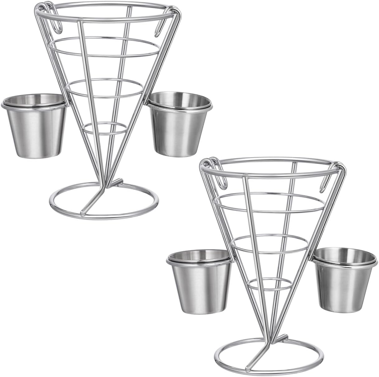 Canasta para papas fritas electroplata 3.93x3.93x5.51in