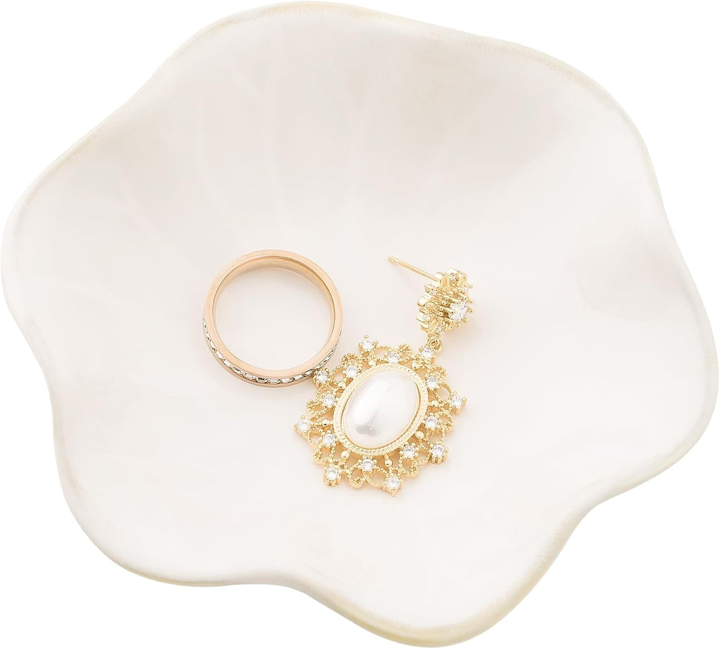 Bandeja cerámica para anillos pendientes y collares