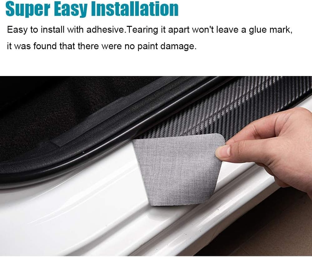 Protector umbral puerta Nissan Versa 20-25 fibra carbono