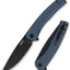 Cuchillo plegable G066 D2 mango G10 blanco camping