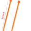 Cable alambre autoblocante 1000pzas 4pulg nylon naranja