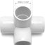 40 Accesorios PVC Codo 4 Vías 3/4" Conector Blanco