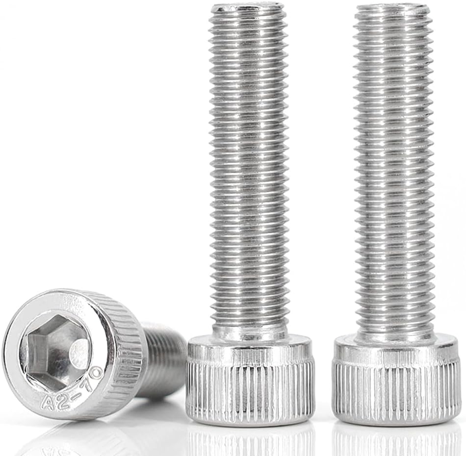 Tornillos M4x50 acero inox brillante 30uds