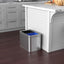 Cesto basura acero inox 13gal filtro desodorante cubo 50l