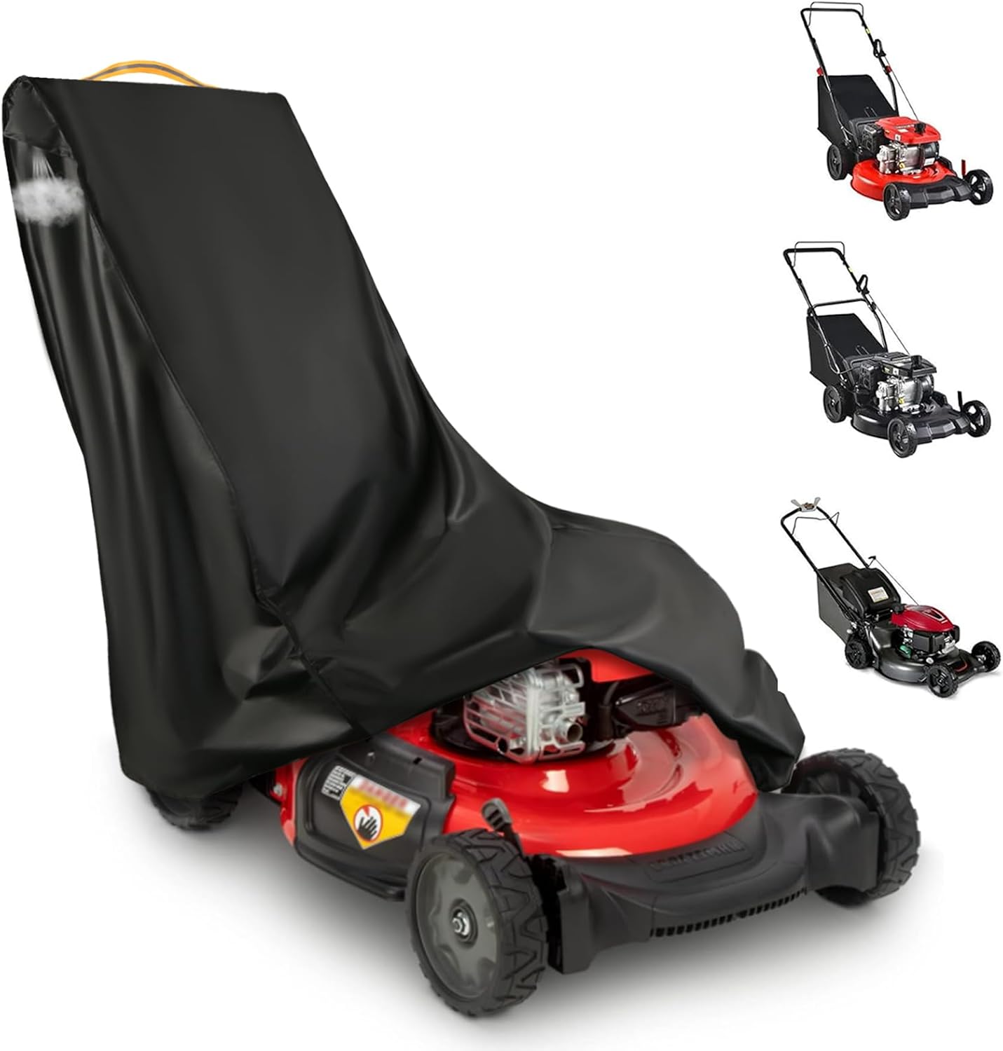 Cubierta cortacésped impermeable poliéster 420D Oxford negro