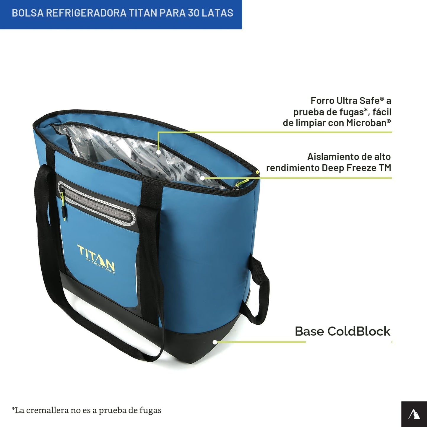 Bolsa termoaislada con asa y correa 30 latas