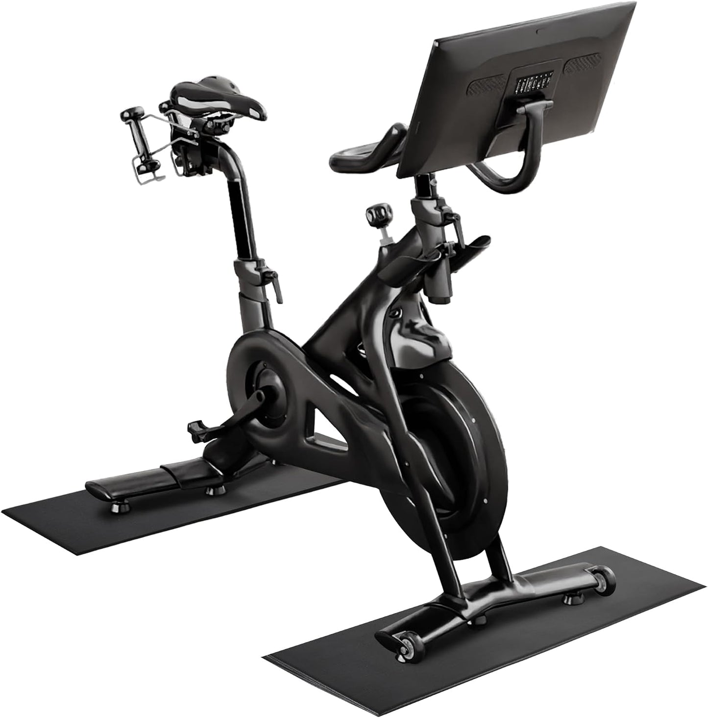 Tapete bicicleta 2 pzas 30x12pulg antideslizante para suelo madera
