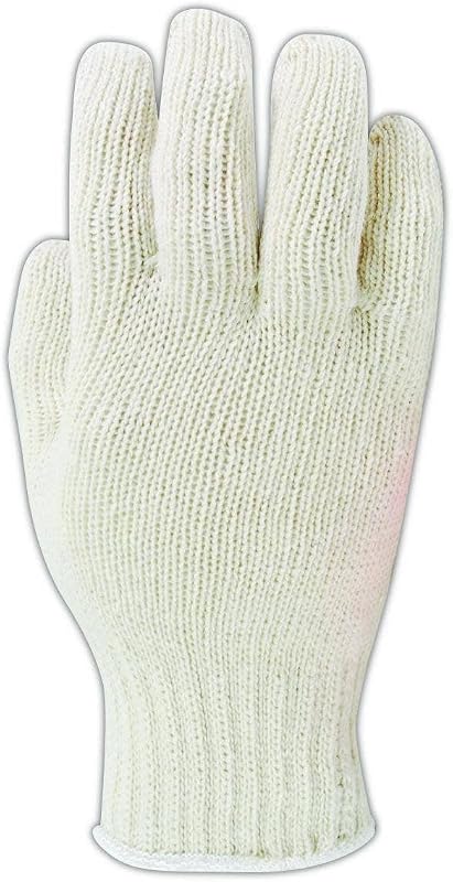 Guantes punto algodón/poliéster sin costuras reversibles