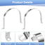3 Pzas Abrazaderas Conducto 6-3/4pulg Acero Inox