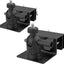 2 Pzas Montaje Universal Panel Solar Canalón Aluminio Negro