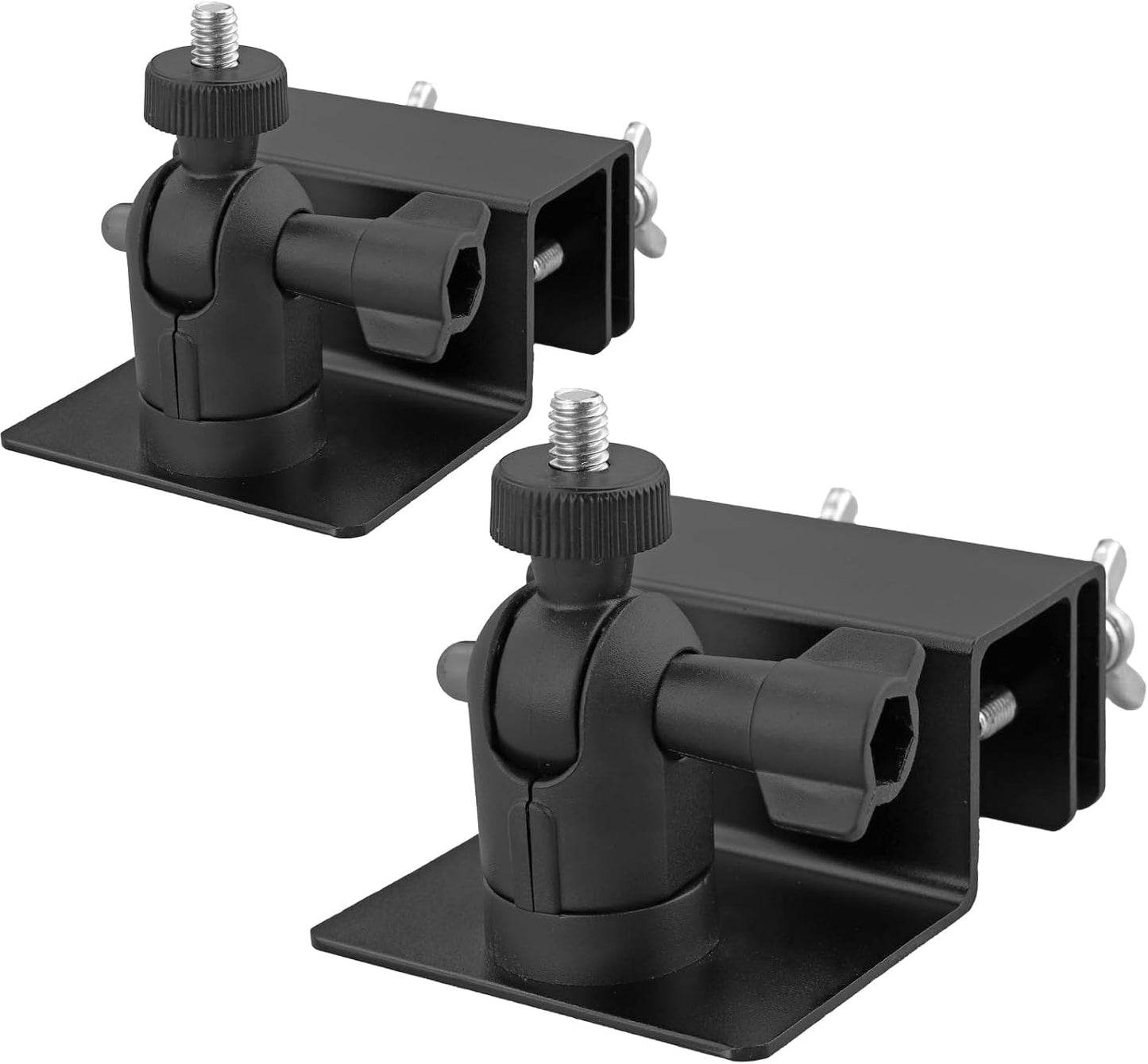 2 Pzas Montaje Universal Panel Solar Canalón Aluminio Negro